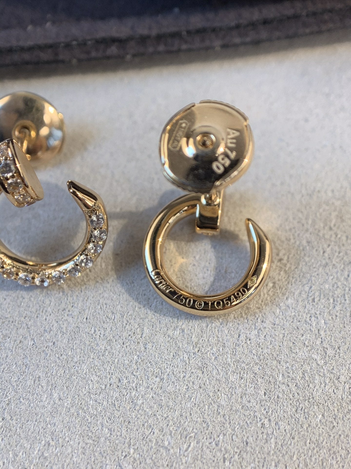 [Angela Jewellery]JUSTE EARRINGS GOLD DIAMONDS