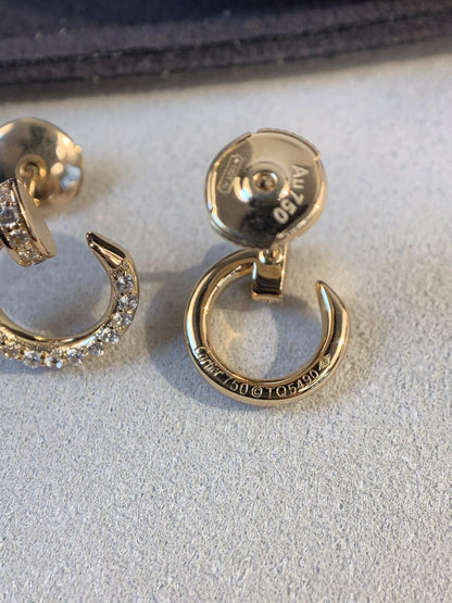 [Angela Jewellery]JUSTE EARRINGS GOLD DIAMONDS