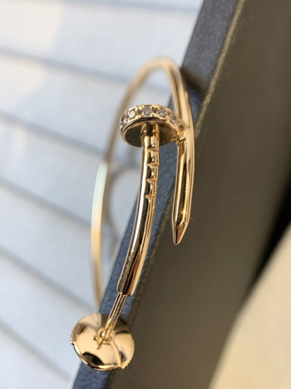 [Angela Jewellery]JUSTE EARRINGS GOLD DIAMONDS 1.8MM