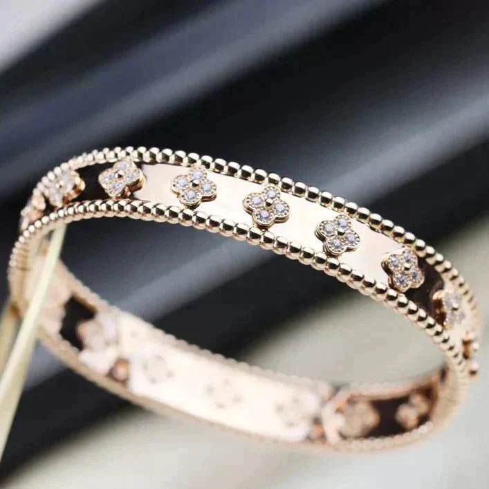 [Angela Jewellery]CLOVER BRACELET 8MM DIAMONDS