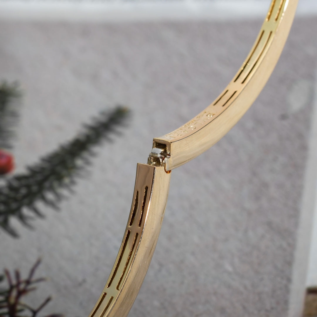 [Angela Jewellery]SERPENTI BRACELET PINK GOLD DIAMOND DOUBLE SNAKE