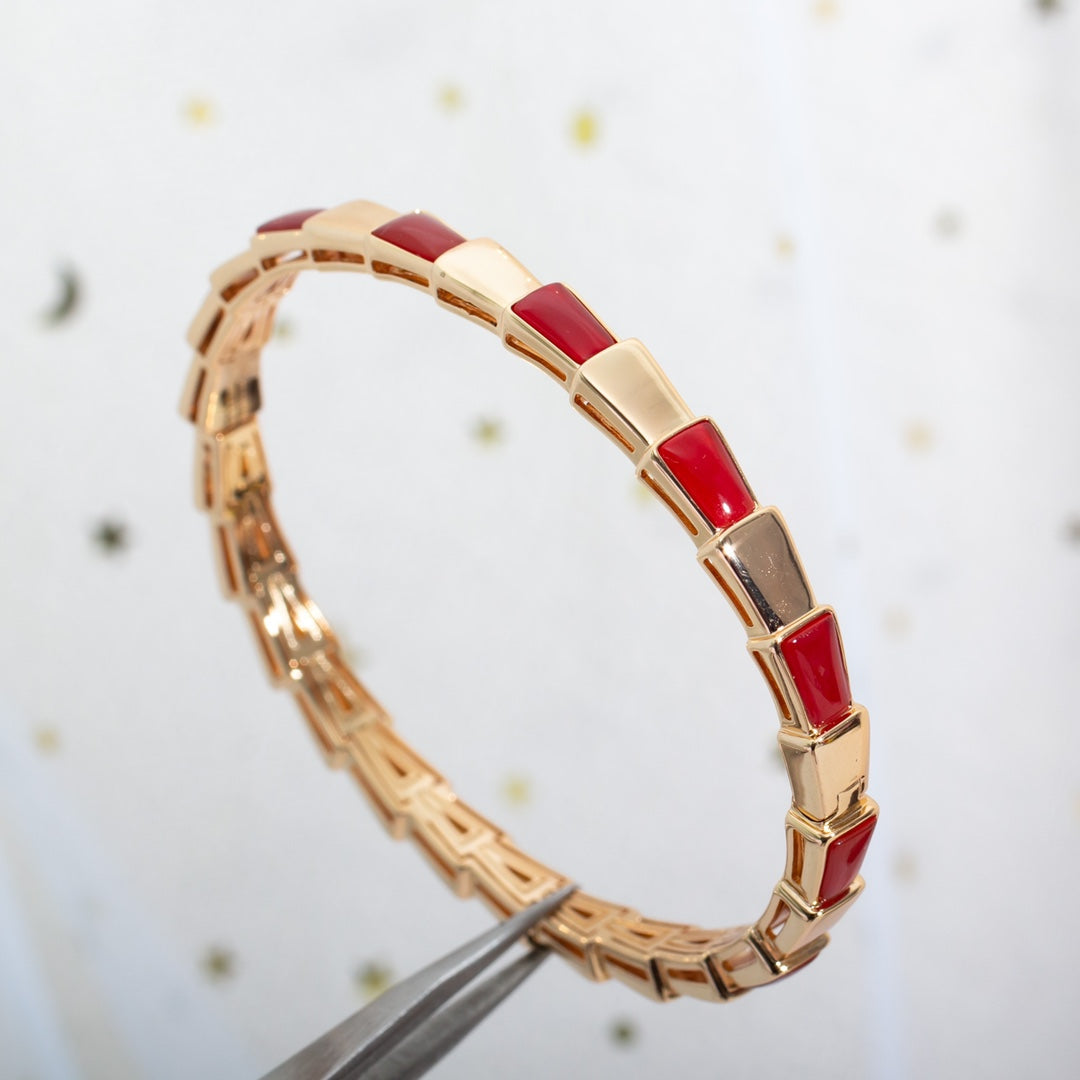 [Angela Jewellery]SERPENTI BRACELET PINK GOLD RUBELLITE