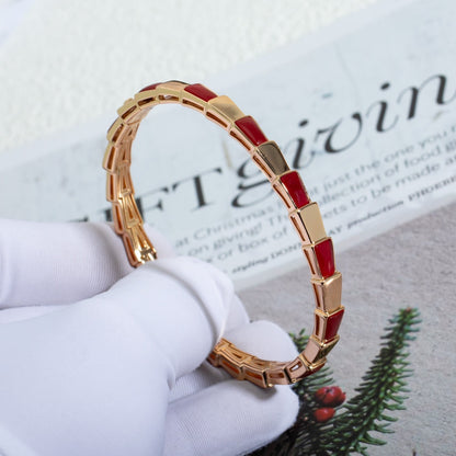 [Angela Jewellery]SERPENTI BRACELET PINK GOLD RUBELLITE