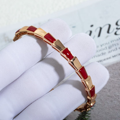 [Angela Jewellery]SERPENTI BRACELET PINK GOLD RUBELLITE