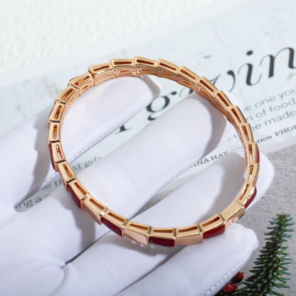 [Angela Jewellery]SERPENTI BRACELET PINK GOLD RUBELLITE