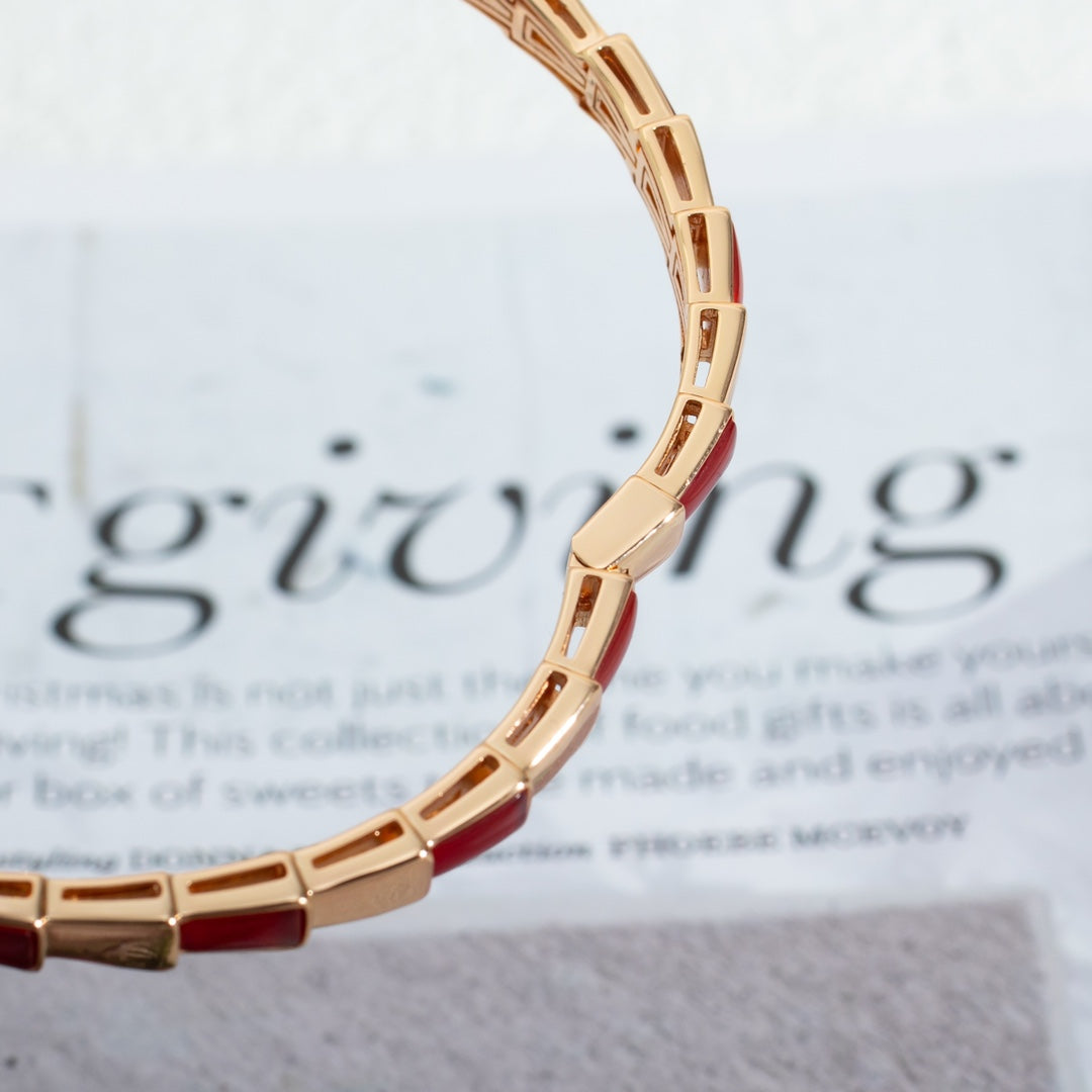 [Angela Jewellery]SERPENTI BRACELET PINK GOLD RUBELLITE