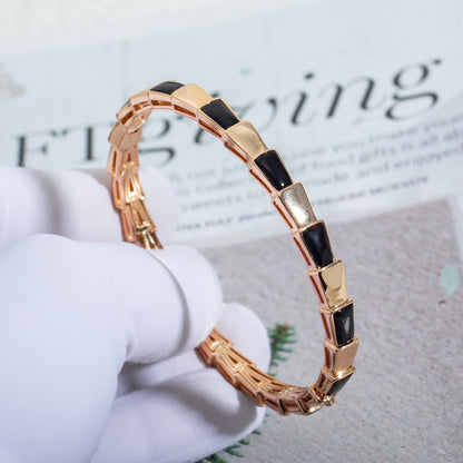 [Angela Jewellery]SERPENTI BRACELET PINK GOLD ONYX