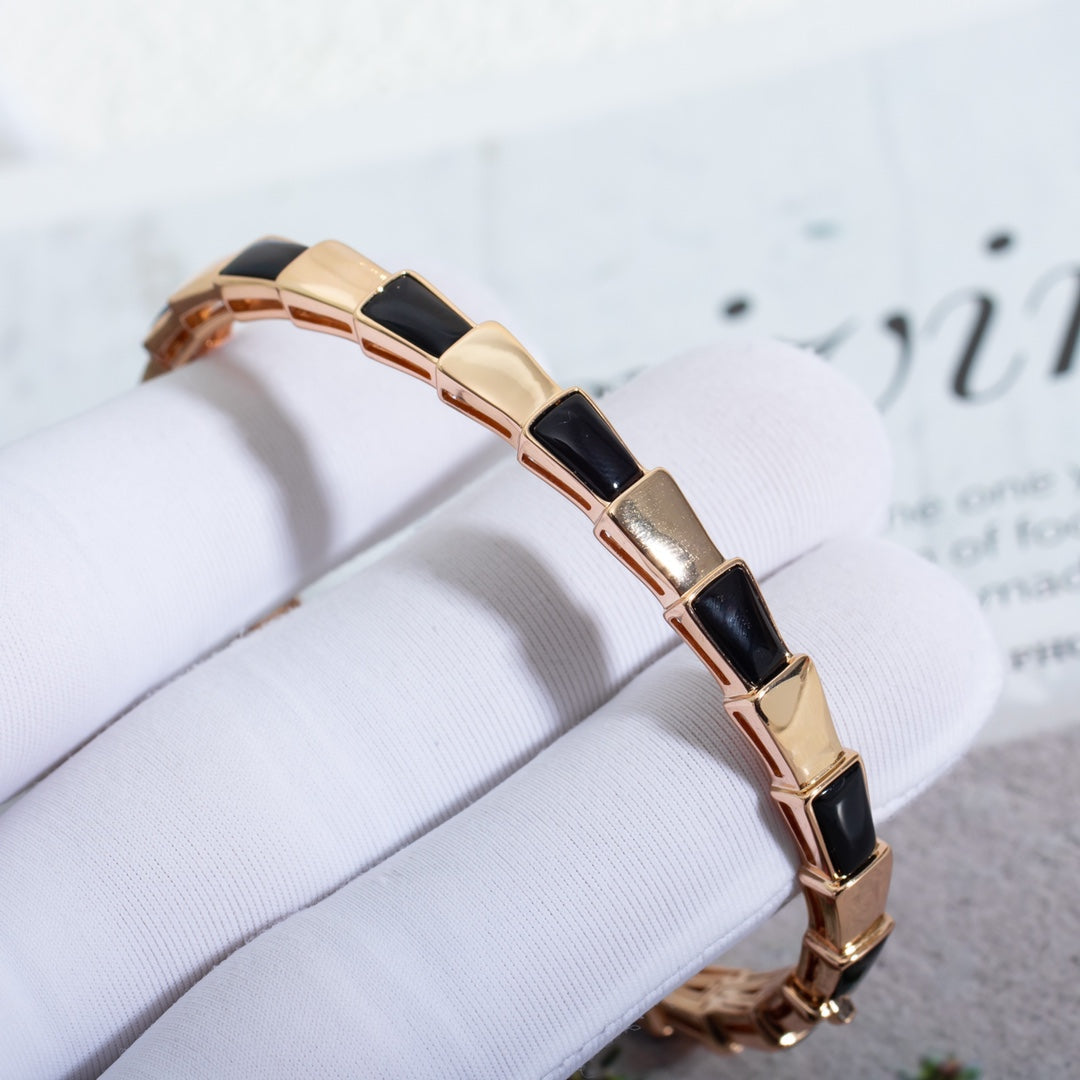 [Angela Jewellery]SERPENTI BRACELET PINK GOLD ONYX