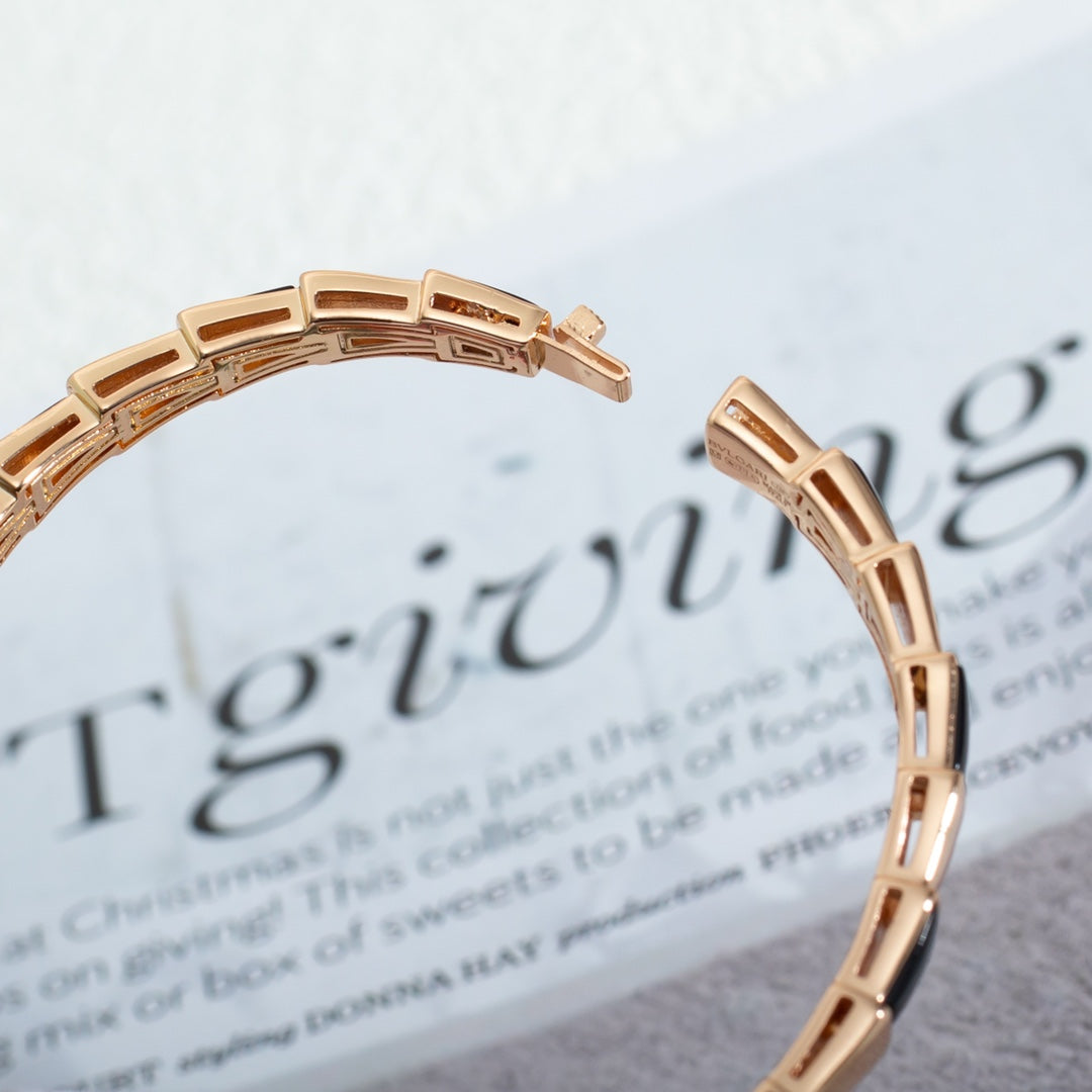 [Angela Jewellery]SERPENTI BRACELET PINK GOLD ONYX