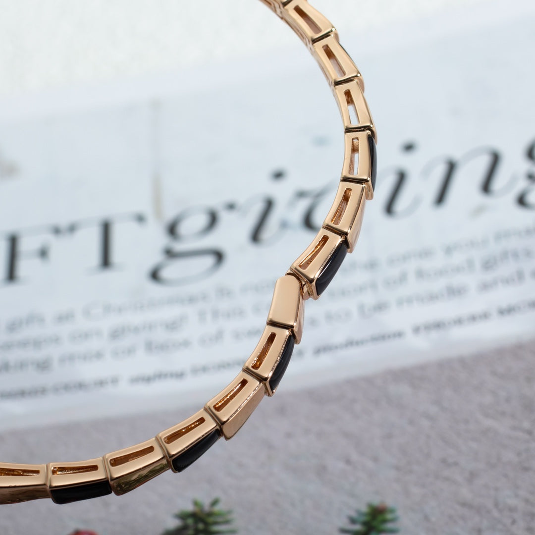 [Angela Jewellery]SERPENTI BRACELET PINK GOLD ONYX