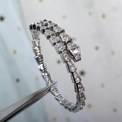 [Angela Jewellery]SERPENTI BRACELET 6MM SILVER DIAMOND
