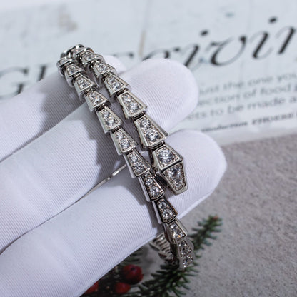[Angela Jewellery]SERPENTI BRACELET 6MM SILVER DIAMOND