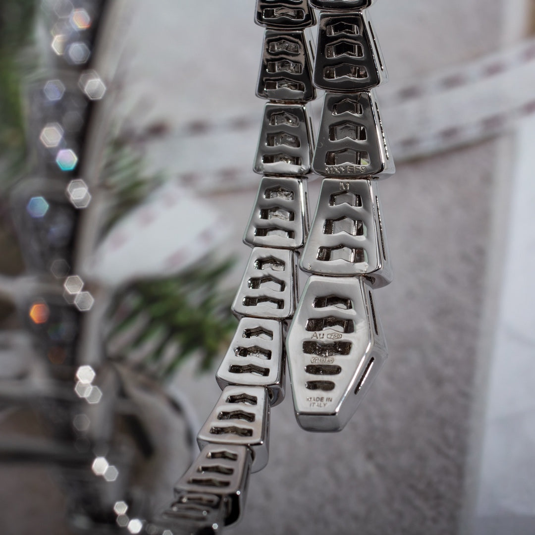 [Angela Jewellery]SERPENTI BRACELET 6MM SILVER DIAMOND