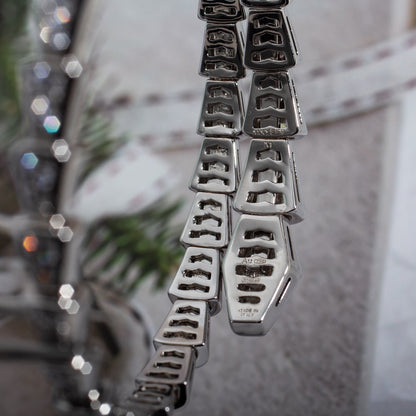 [Angela Jewellery]SERPENTI BRACELET 6MM SILVER DIAMOND