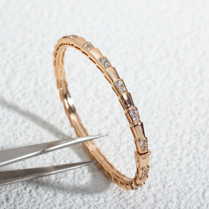 [Angela Jewellery]SERPENTI SMALL BRACELET PINK GOLD DIAMOND