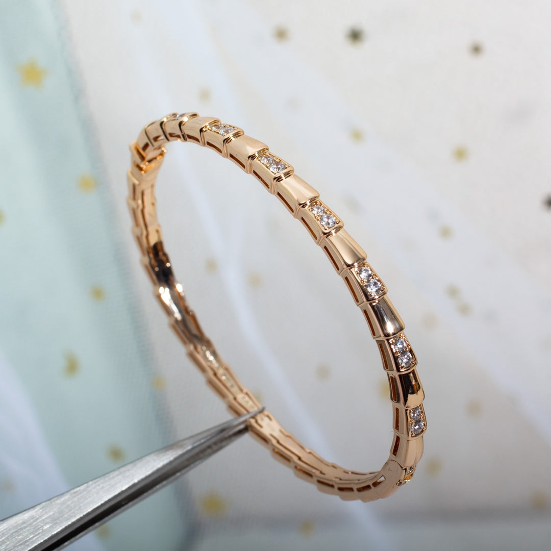 [Angela Jewellery]SERPENTI SMALL BRACELET PINK GOLD DIAMOND