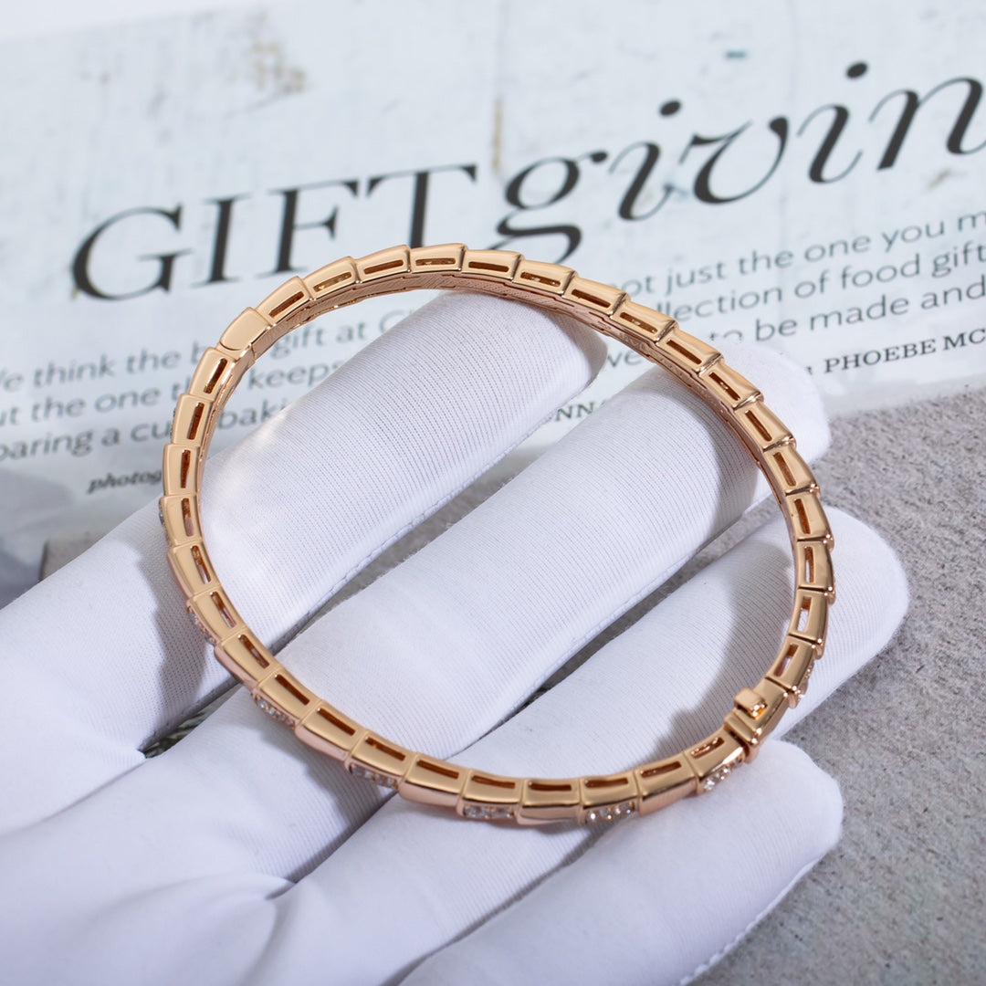 [Angela Jewellery]SERPENTI SMALL BRACELET PINK GOLD DIAMOND