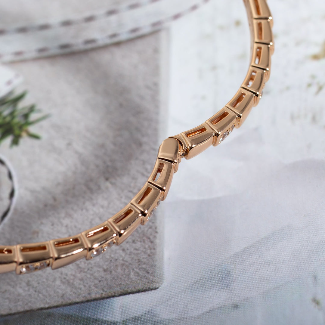 [Angela Jewellery]SERPENTI SMALL BRACELET PINK GOLD DIAMOND