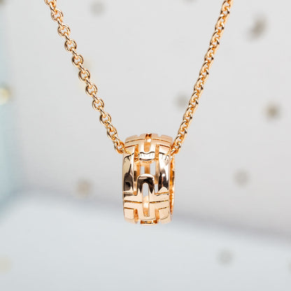[Angela Jewellery]PARENTESI NECKLACE PINK GOLD