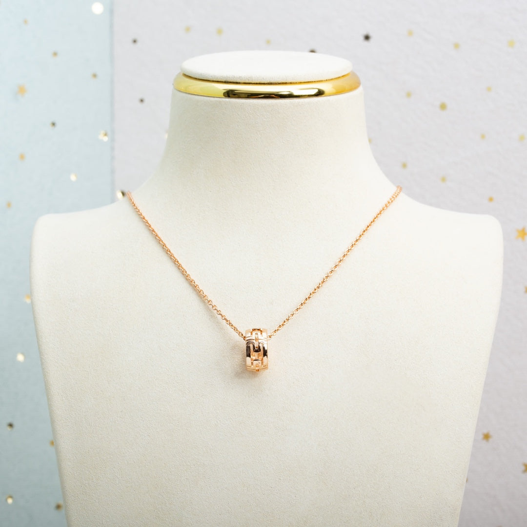 [Angela Jewellery]PARENTESI NECKLACE PINK GOLD