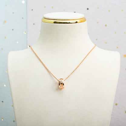 [Angela Jewellery]PARENTESI NECKLACE PINK GOLD