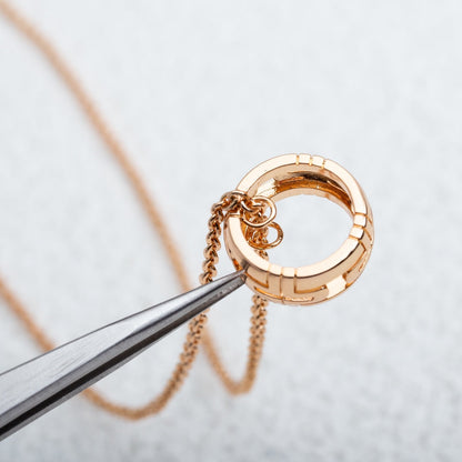 [Angela Jewellery]PARENTESI NECKLACE PINK GOLD