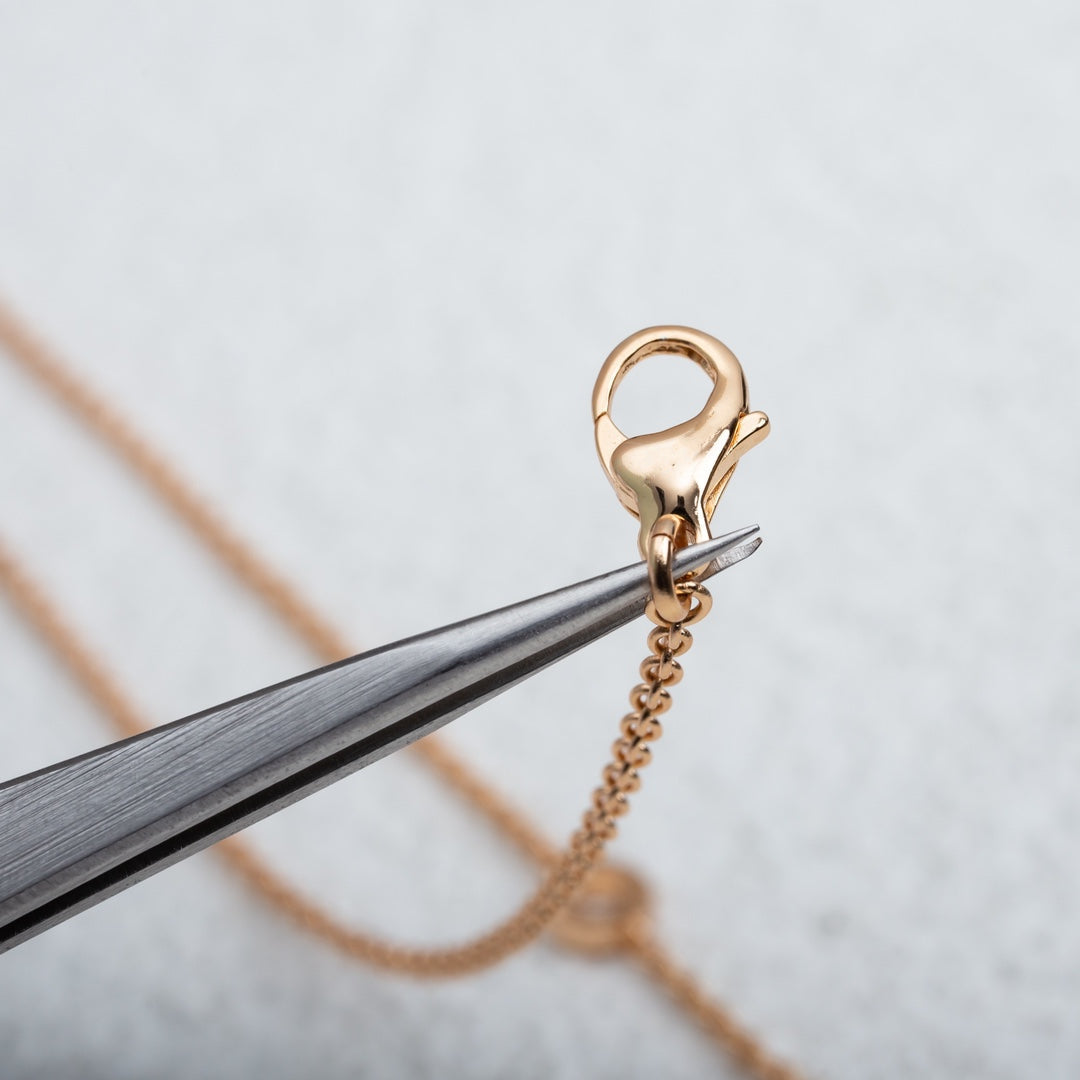 [Angela Jewellery]PARENTESI NECKLACE PINK GOLD