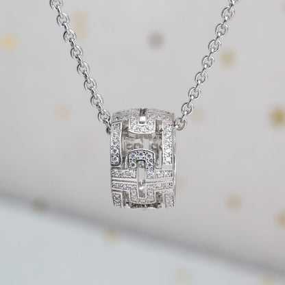 [Angela Jewellery]PARENTESI NECKLACE SILVER DIAMOND