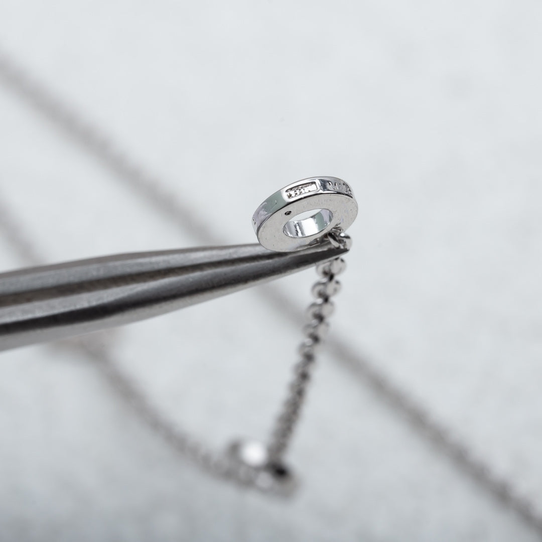[Angela Jewellery]PARENTESI NECKLACE SILVER DIAMOND