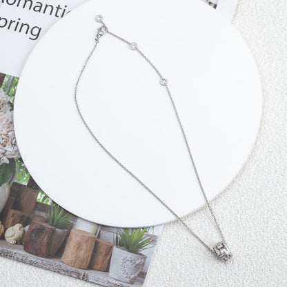 [Angela Jewellery]PARENTESI NECKLACE SILVER DIAMOND