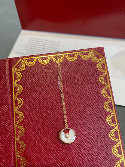 [Angela Jewellery]AMULETTE ROSE GOLD MOP NECKLACE