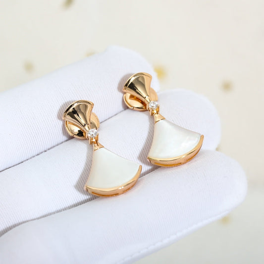 [Angela Jewellery]DREAM MOP PINK GOLD EARRINGS