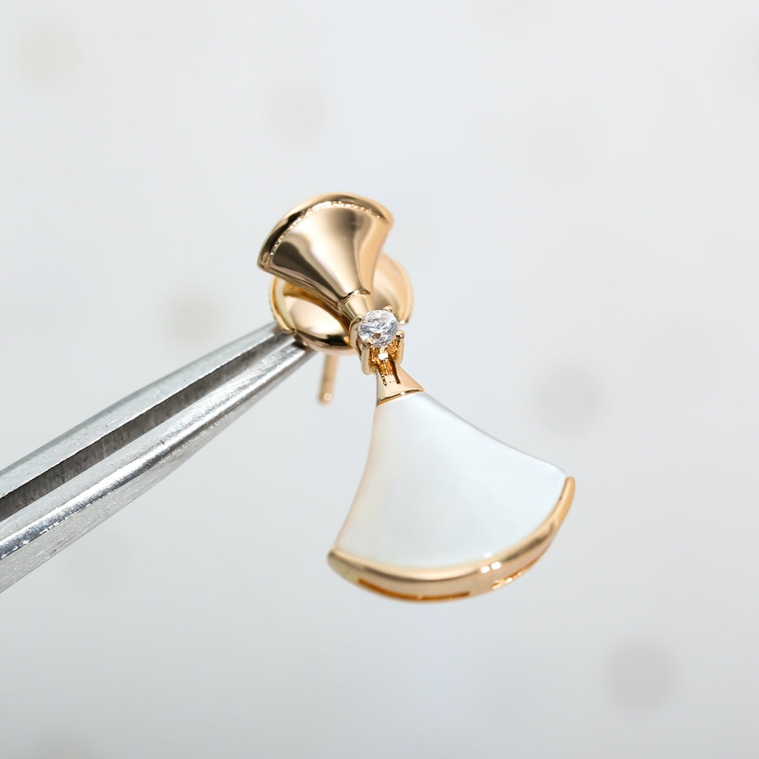 [Angela Jewellery]DREAM MOP PINK GOLD EARRINGS