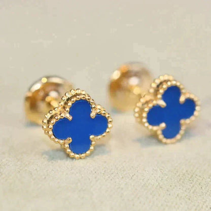 [Angela Jewellery]CLOVER MINI 9.5MM TURQUOISE EARRINGS
