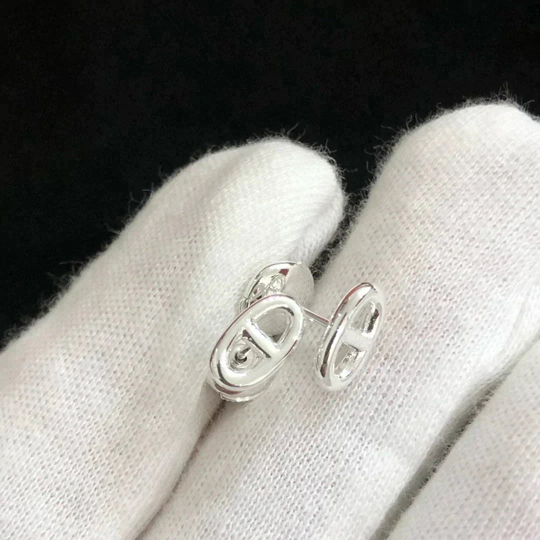 [Angela Jewellery]CHAINE SMALL EARRINGS GOLD AND SILVER