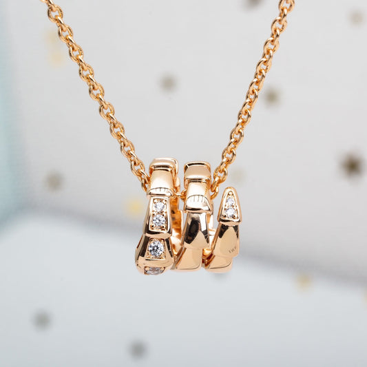 [Angela Jewellery]SERPENTI PINK GOLD NECKLACE DIAMOND