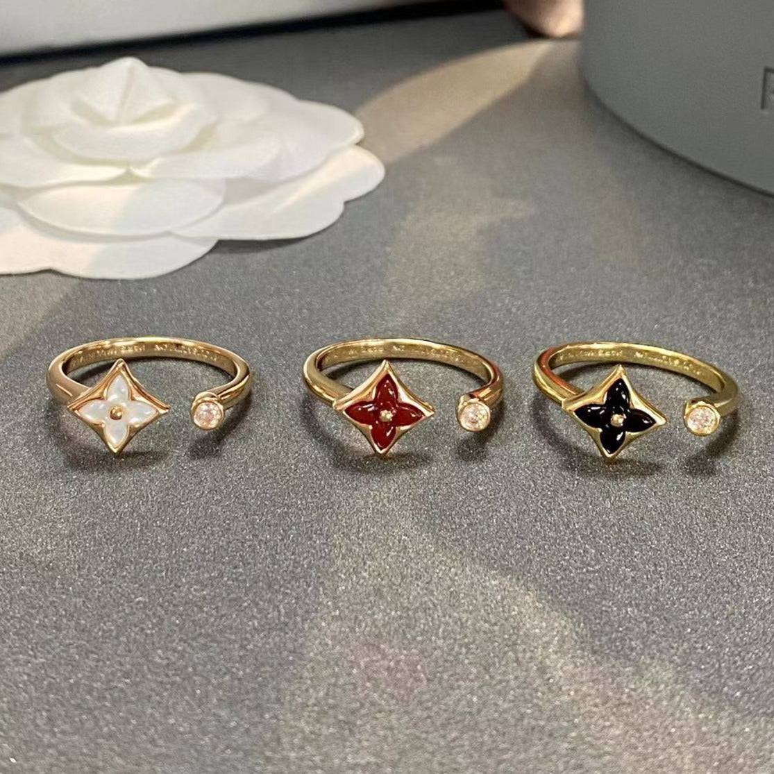 [Angela Jewellery]STAR 1 DIAMOND OPEN RING