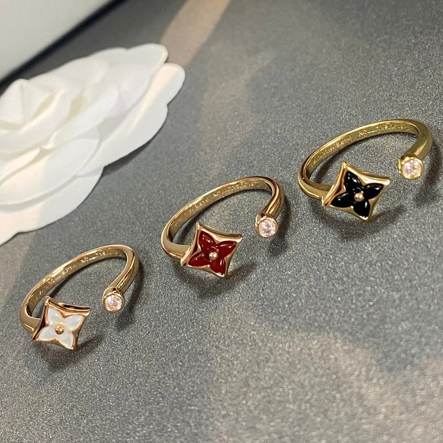 [Angela Jewellery]STAR 1 DIAMOND OPEN RING
