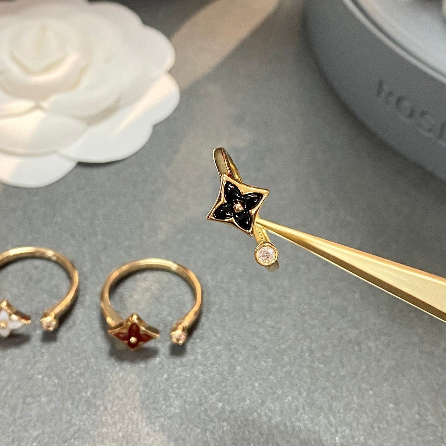 [Angela Jewellery]STAR 1 DIAMOND OPEN RING