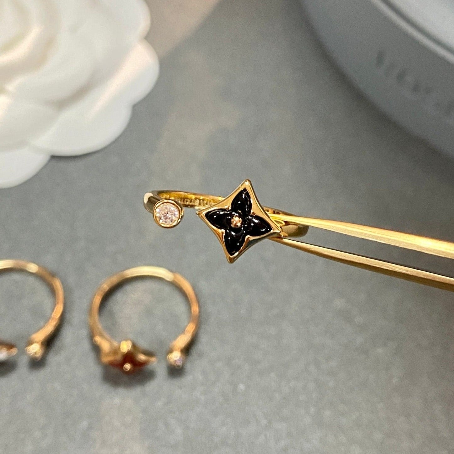 [Angela Jewellery]STAR 1 DIAMOND OPEN RING