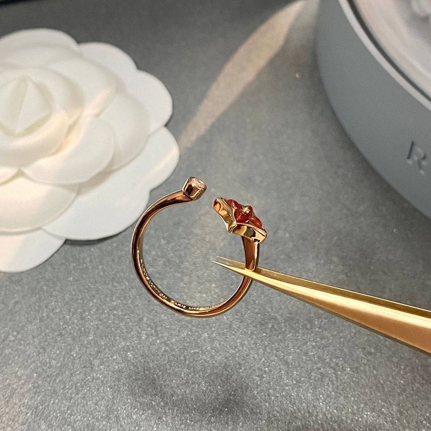 [Angela Jewellery]STAR 1 DIAMOND OPEN RING