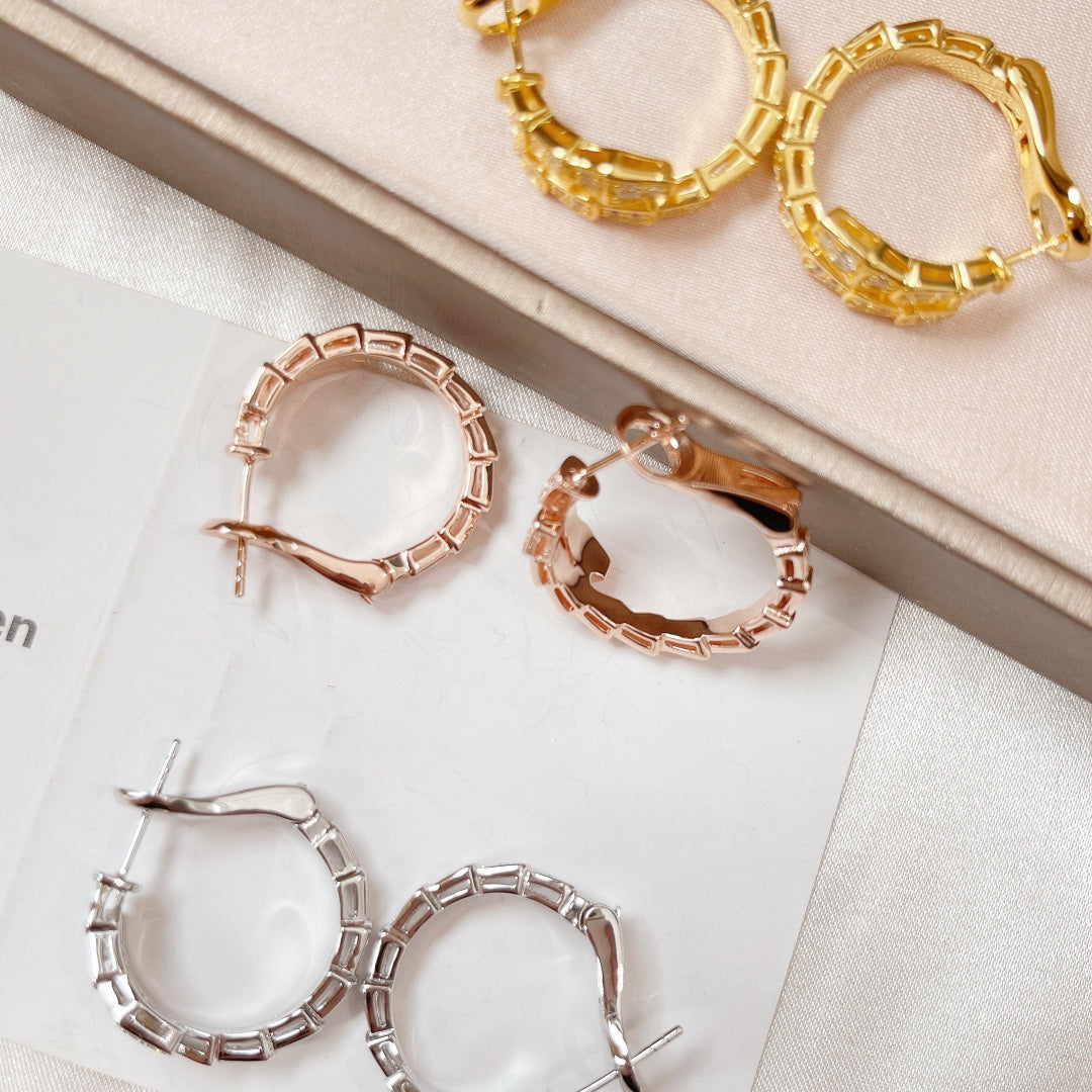 [Angela Jewellery]SERPENTI EARRINGS DIAMOND