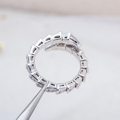 [Angela Jewellery]SERPENTI RING SILVER DIAMOND PAVED 4MM
