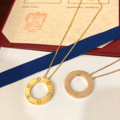 [Angela Jewellery]LOVE NECKLACE 16MM 3 DIAMONDS