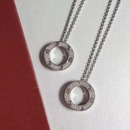[Angela Jewellery]LOVE NECKLACE ADJUSTABLE SILVER