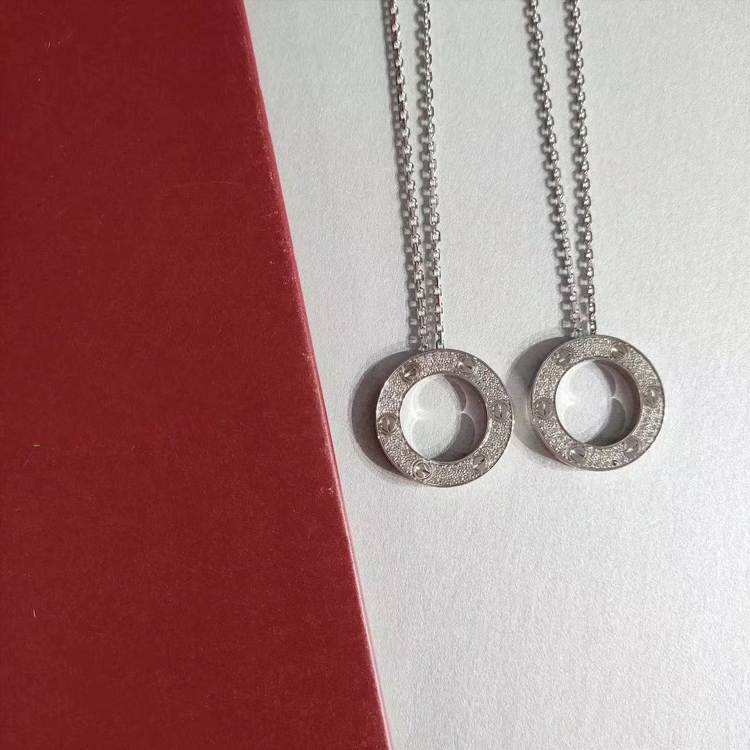 [Angela Jewellery]LOVE NECKLACE ADJUSTABLE SILVER