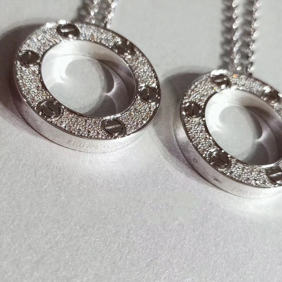 [Angela Jewellery]LOVE NECKLACE ADJUSTABLE SILVER