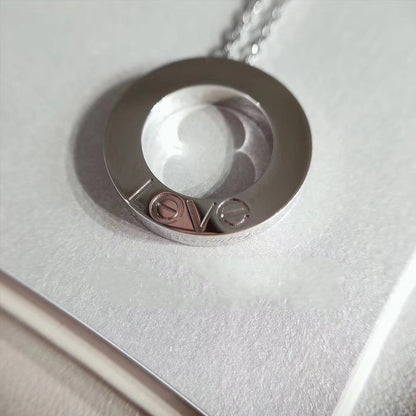 [Angela Jewellery]LOVE NECKLACE ADJUSTABLE SILVER