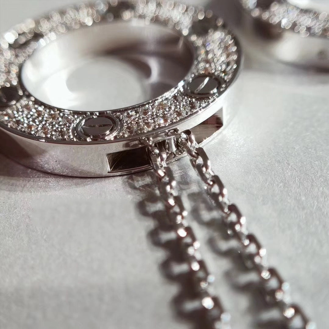 [Angela Jewellery]LOVE NECKLACE ADJUSTABLE SILVER