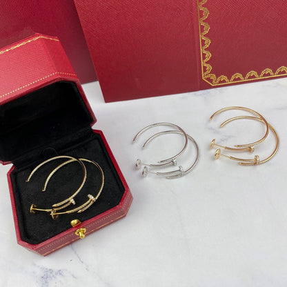 [Angela Jewellery]JUSTE EARRINGS FULL DIAMONDS 1.8MM